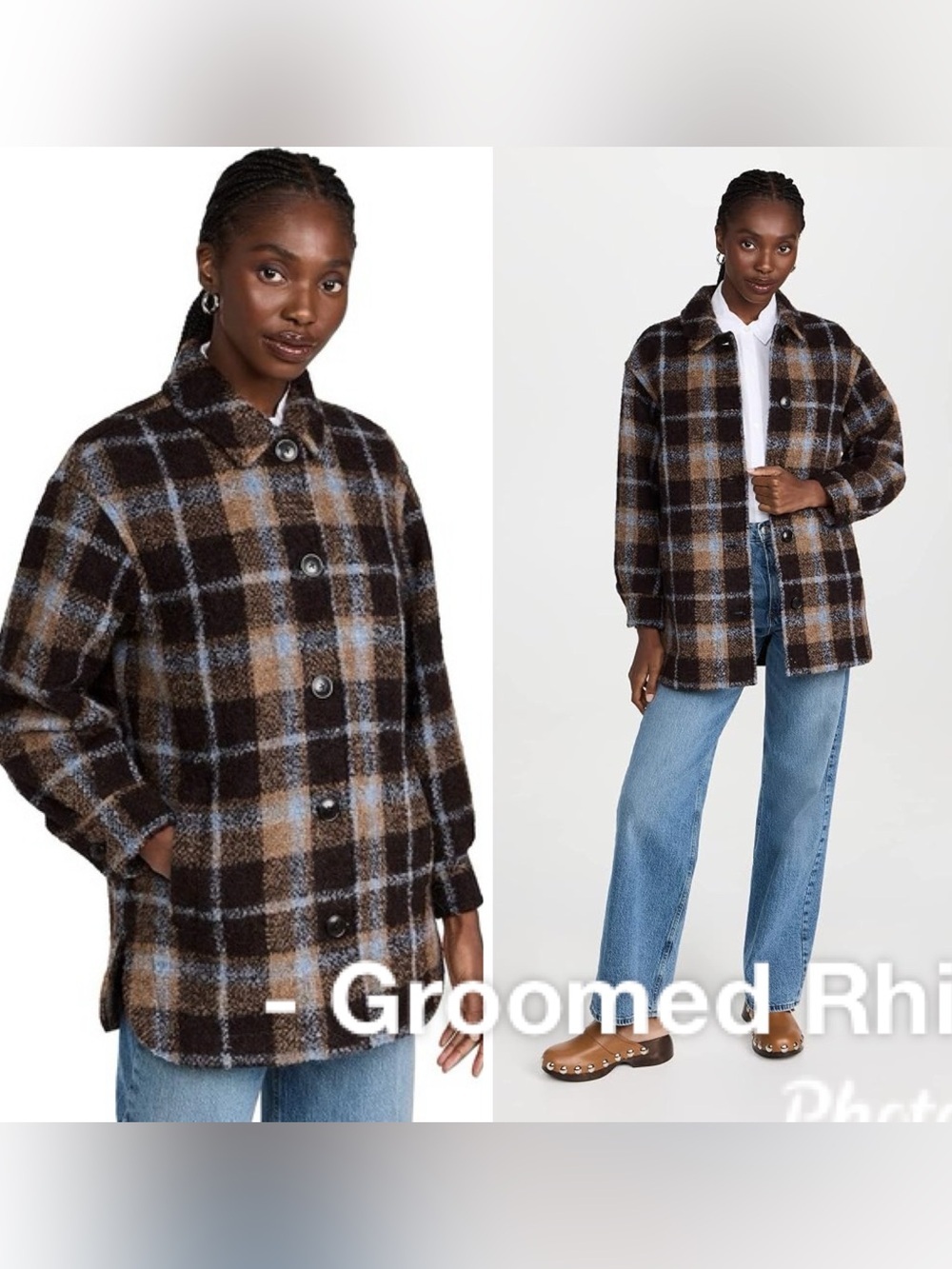 Madewell Belrose Shirt Jacket In Cassel Plaid Size M